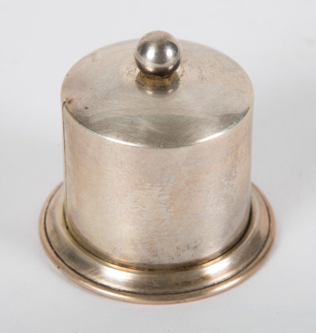 Appraisal: American sterling silver stamp holder