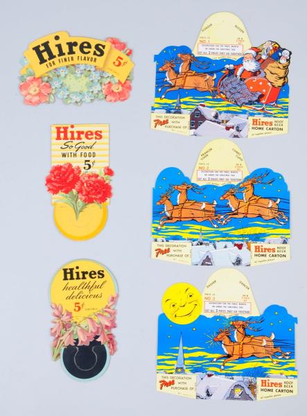 Appraisal: Lot Of Hires Bottle Toppers Includes a three piece set