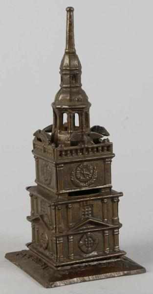 Appraisal: Cast Iron Tower Still Bank Condition Excellent Size - T