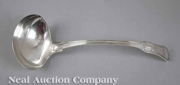 Appraisal: An Anthony Rasch Coin Silver Ladle A Rasch Co Philadelphia