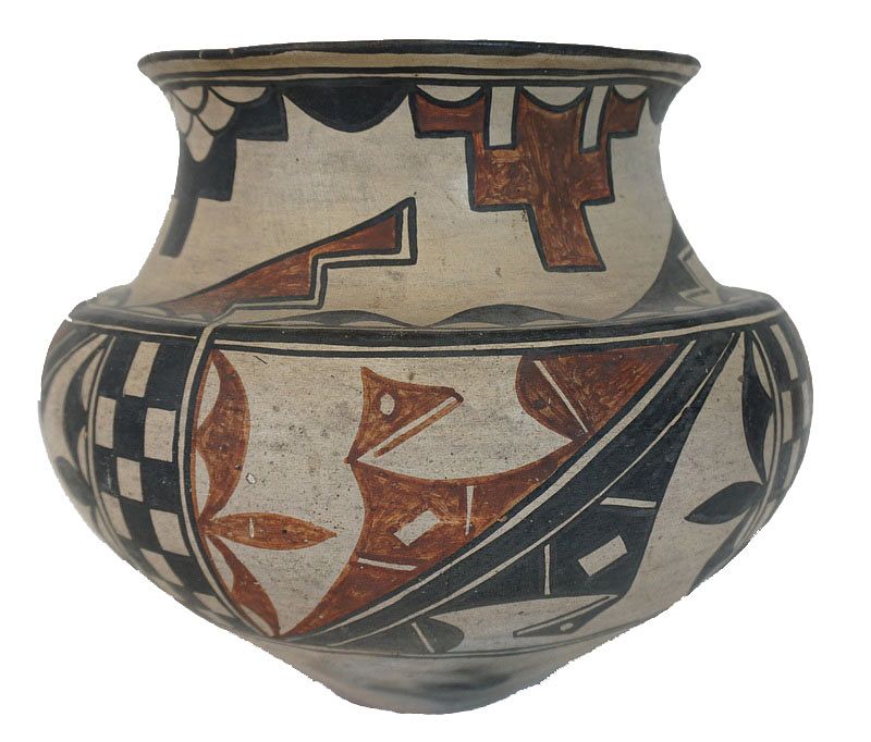 Appraisal: Native American Acoma Ceramic Pottery Vase Native American Acoma Ceramic