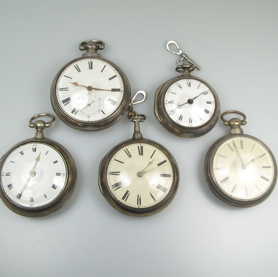 Appraisal: English Pocket Watches circa to by B Robinson London Thomas