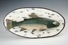 Appraisal: CARVING - Contemporary hand carved and painted trout by Ezra