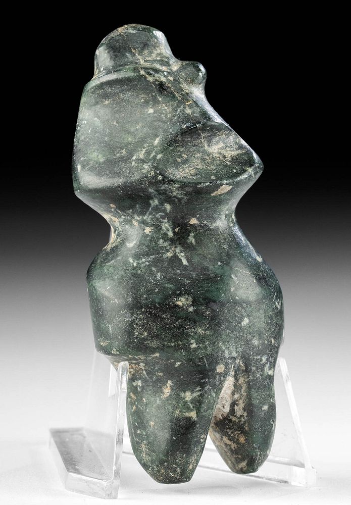 Appraisal: Choice Mezcala Serpentine Type M Axe God Figure Pre-Columbian southern