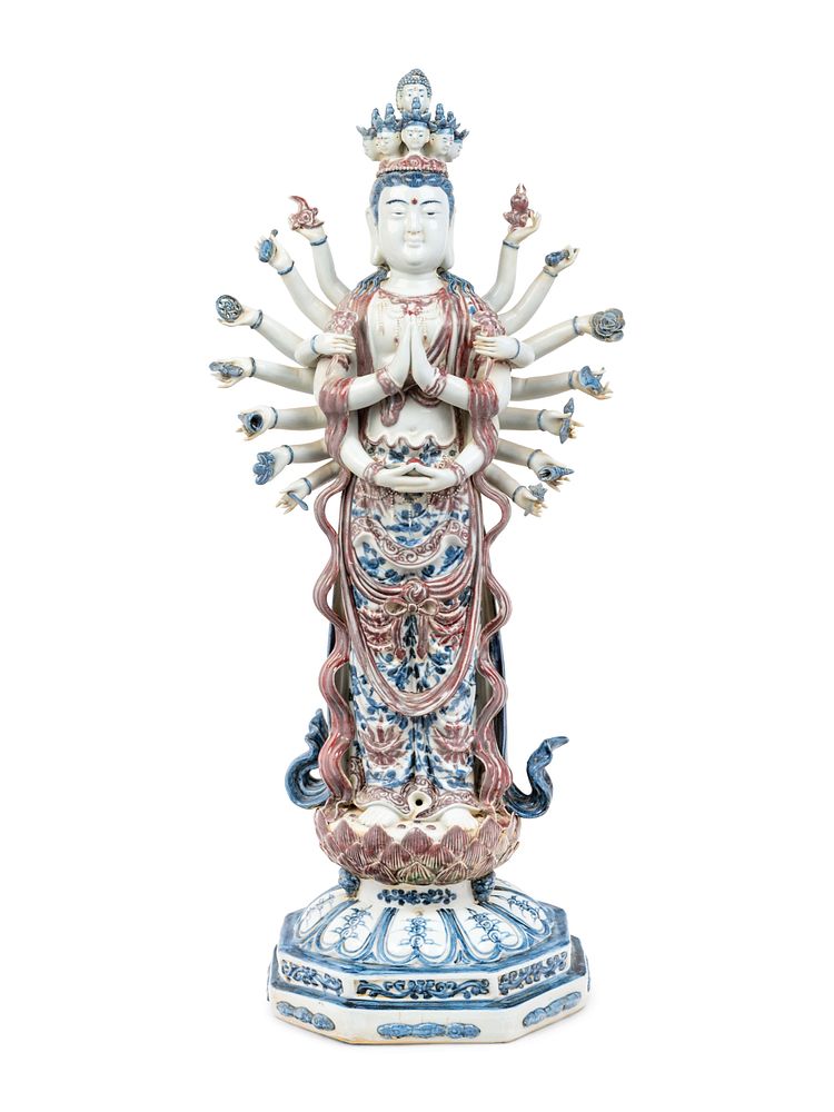 Appraisal: A Japanese Porcelain Guanyin A Japanese Porcelain Guanyin TH CENTURY