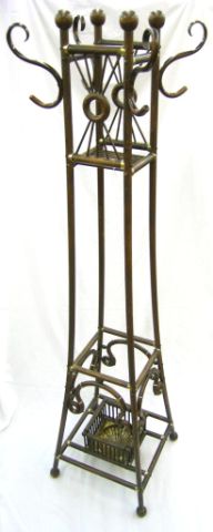 Appraisal: Victorian Bentwood Coat and Hat Rack with Umbrella Holder with