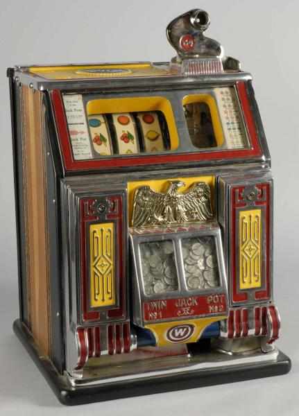 Appraisal: Watling Cent Twin Jackpot Coin-Op Machine Description Serial Vender is