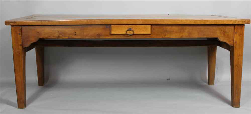 Appraisal: CONTINENTAL BEECHWOOD TAVERN TABLE the rectangular top over a conforming