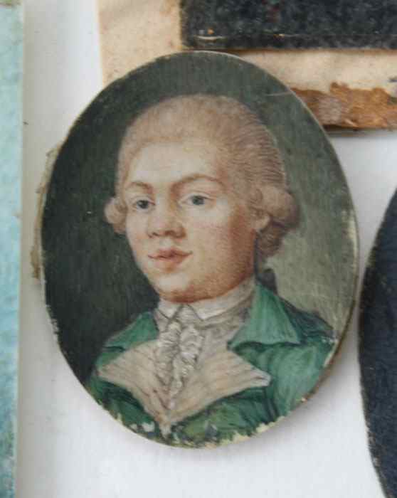 Appraisal: TH CENTURY WATERCOLOR ON IVORY PORTRAIT OF A MAN ''