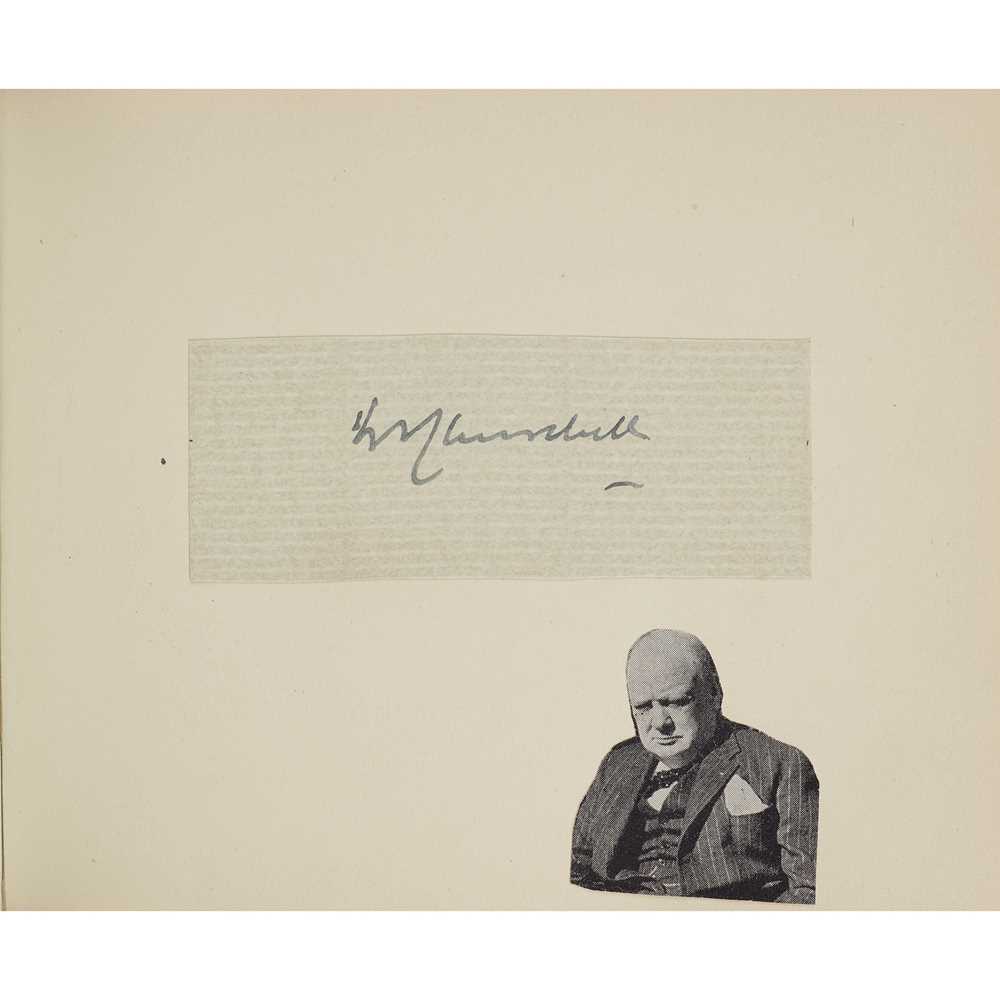 Appraisal: AUTOGRAPH ALBUM MOSTLY COMPILED - including Yehudi Menuhin Neville Chamberlain