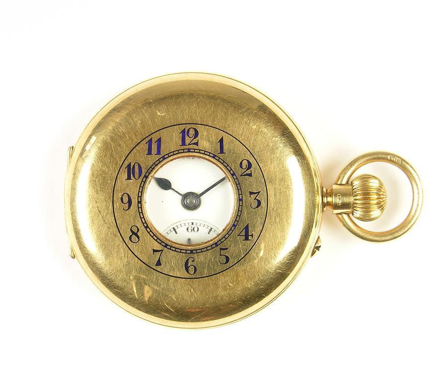 Appraisal: Dent An ct gold half hunting case keyless lever watch