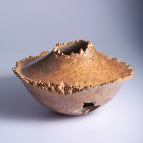 Appraisal: DENNIS ELLIOTT Fine and intricate vessel of broad leaf maple