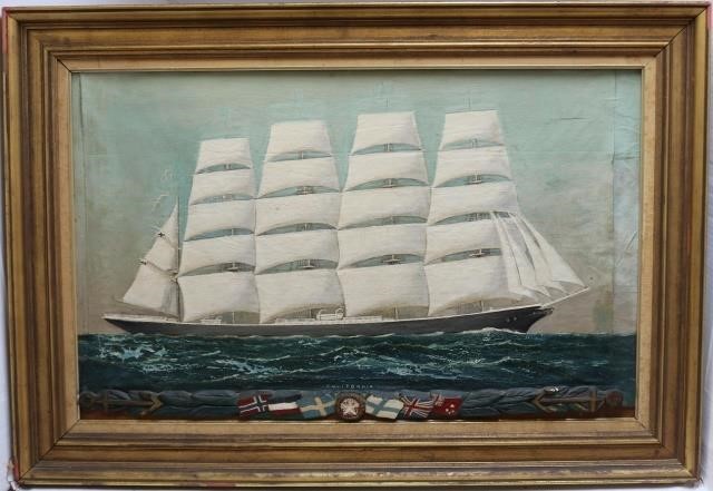 Appraisal: TH CENTURY OIL PAINTING ON CANVAS OF THECLIPPER SHIP CALIFORNIA