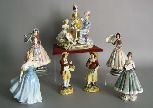 Appraisal: Four Royal Worcester figures together with others