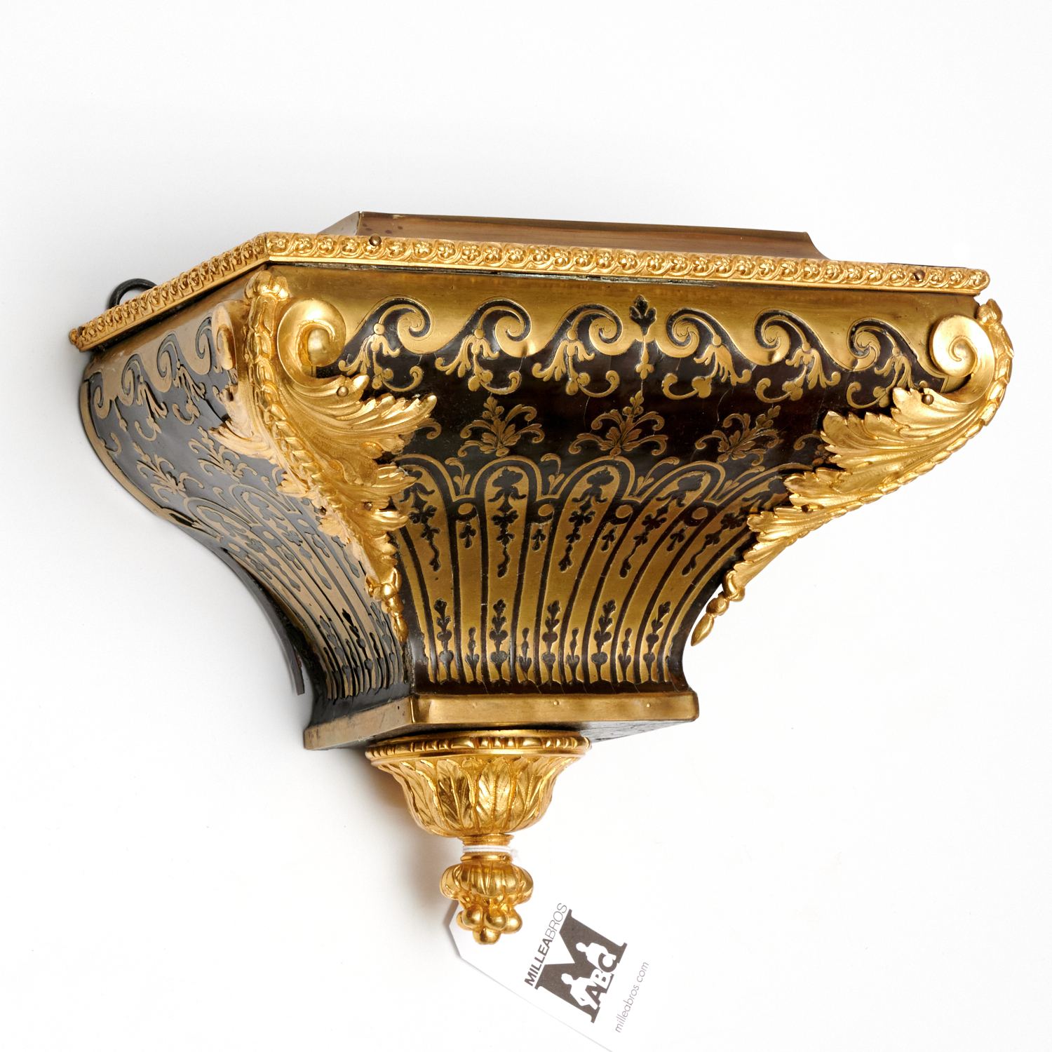 Appraisal: ANTIQUE REGENCE STYLE BOULLE WALL BRACKET th c with gilt