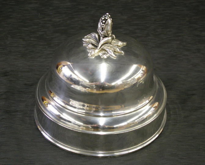 Appraisal: Christofle Silverplate Circular Domed Food Cover fourth quarter th century