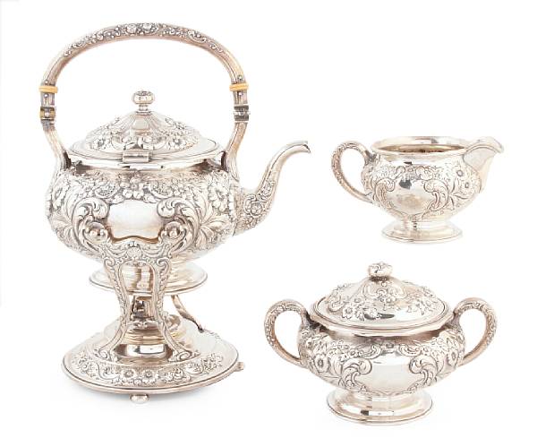 Appraisal: An American sterling six piece tea and coffee serviceGorham Mfg