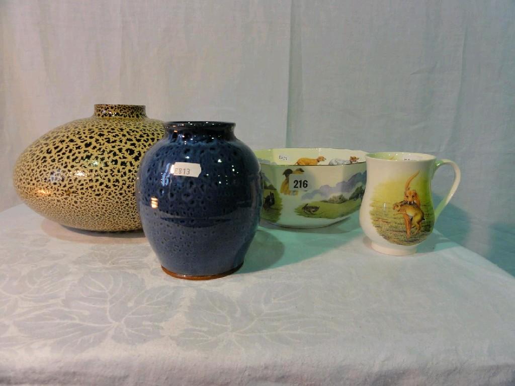 Appraisal: A collection of ceramics including a McDonald pottery bowl of