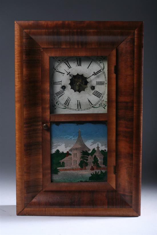 Appraisal: WATERBURY MINIATURE OGEE MANTLE CLOCK th century Time and strike