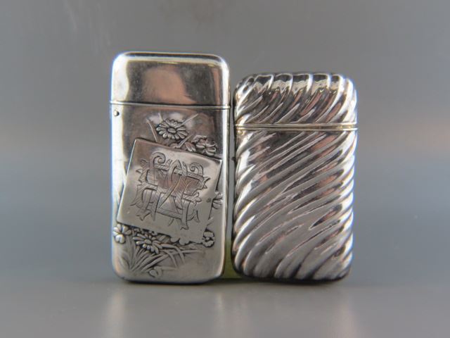 Appraisal: Sterling Silver Match Safes by Howard circa X