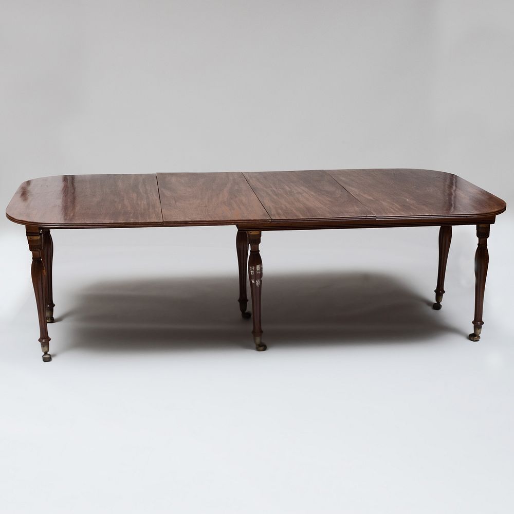 Appraisal: Victorian Mahogany Traveling Extension Dining Table Morgan Sanders The legs