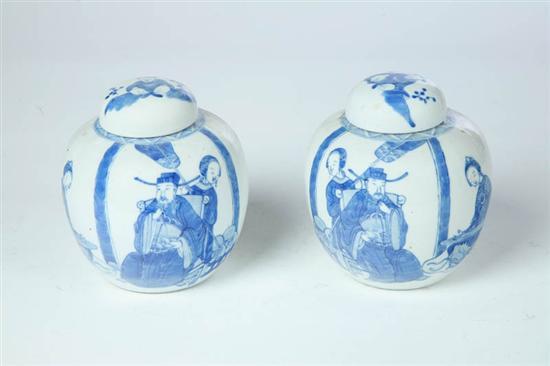 Appraisal: FIVE PIECES OF BLUE AND WHITE POTTERY China th century