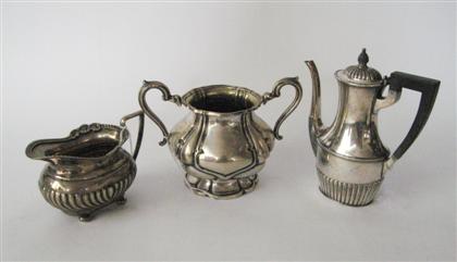 Appraisal: Sterling silver after-dinner coffee potearly th century