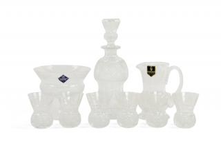 Appraisal: AN EDINBURGH CRYSTAL DRINKS SET FOR SIX Edinburgh Scotland th