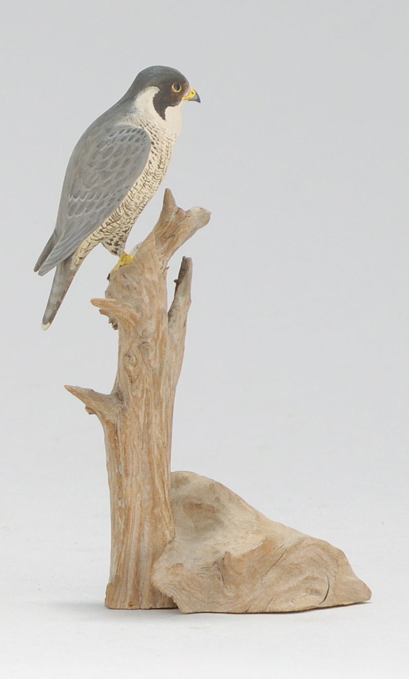 Appraisal: MINIATURE PEREGRINE FALCON By Harold Gibbs of Barrington Rhode Island