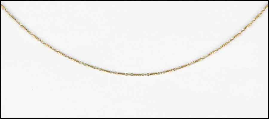 Appraisal: KARAT YELLOW GOLD NECKLACE L '' grams Condition No Specific