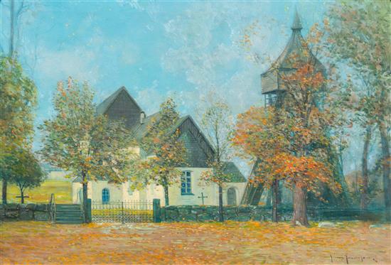 Appraisal: Sale Lot Svend Rasmussen Svendsen Norwegian American - Church in