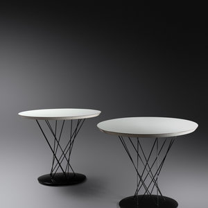 Appraisal: Isamu Noguchi American Japanese - Pair of Cyclone Side TablesKnoll