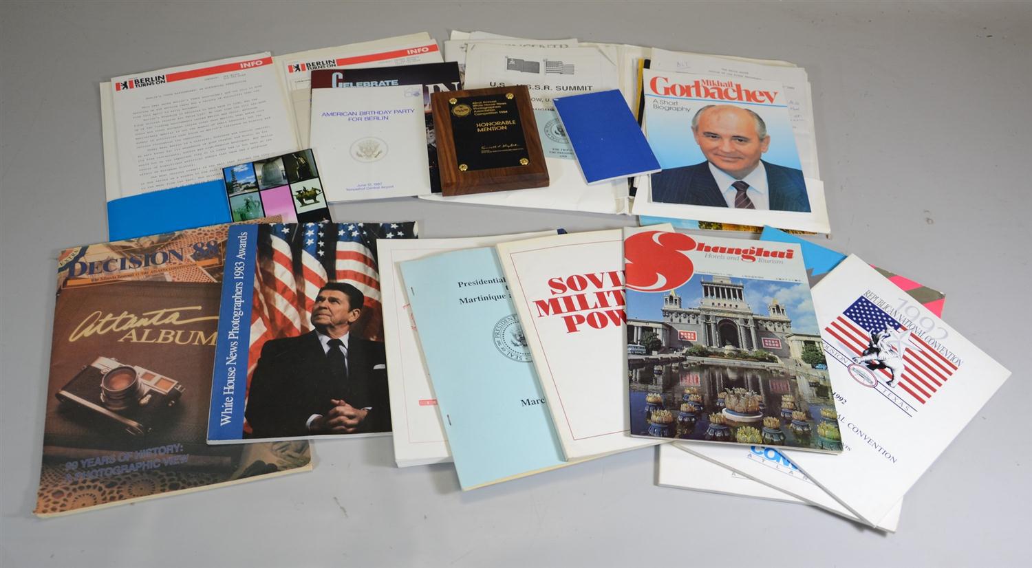 Appraisal: Collection of Barry L Thumma - Ephemera approx programs and