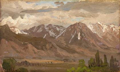 Appraisal: ALBERT BIERSTADT american - MONTANA LANDSCAPE Signed 'A Bierstadt' bottom