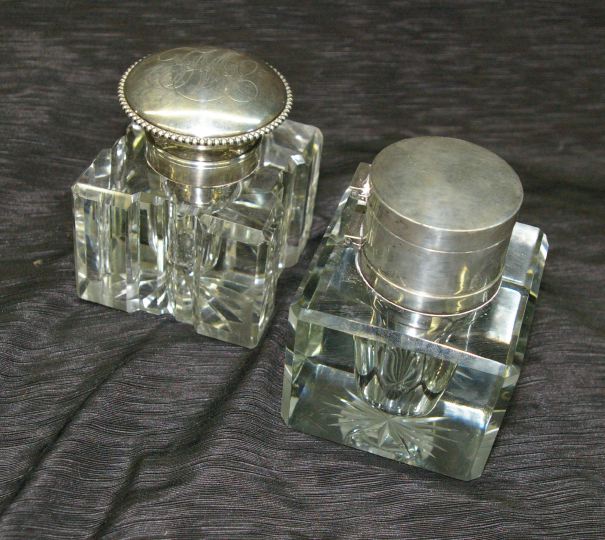 Appraisal: Two American Inkwells first quarter th century one an unusual