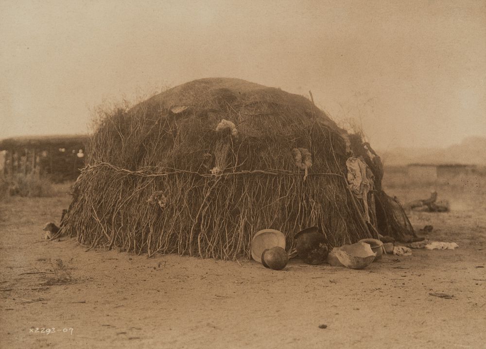 Appraisal: Edward Curtis Papago Primitive Home Edward S Curtis - Papago