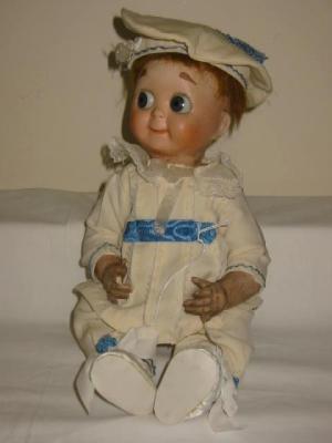 Appraisal: A J D Kestner bisque head googly eyed doll with