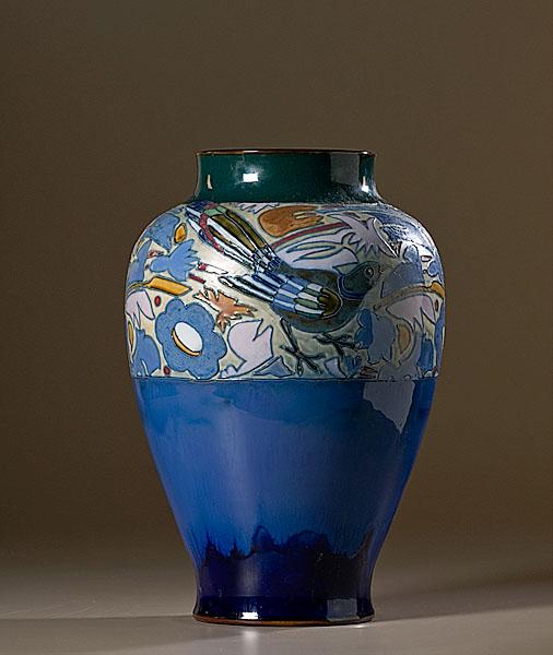 Appraisal: ROYAL DOULTON VASE BY HARRY SIMEON FLORRIE JONES English ca