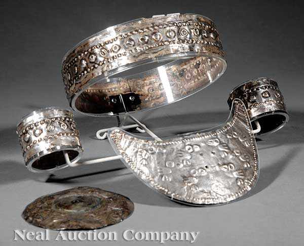 Appraisal: A Group of Pre-Columbian Silver Jewelry c - Lambayeque or