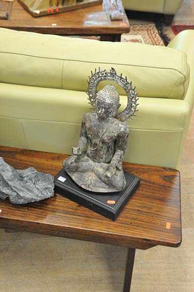 Appraisal: A BRONZE BUDDHA STATUE