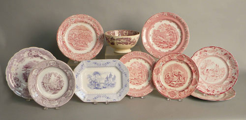 Appraisal: Ten pcs of ironstone th c