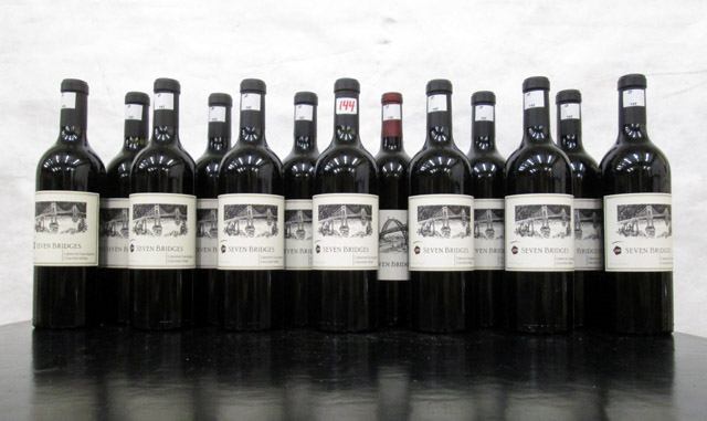 Appraisal: TWENTY-FIVE BOTTLES SEVEN BRIDGES OREGON RED WINE Cabernet Sauvignon Prima