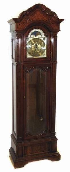 Appraisal: A mahogany tall case clock height ft in width in