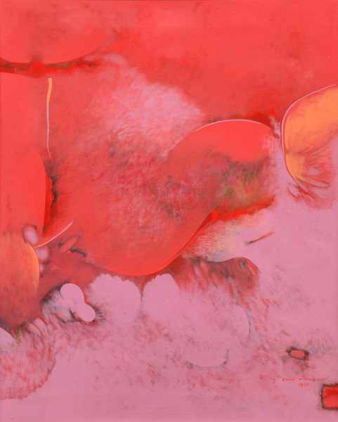 Appraisal: ERICA MCGILCHRIST BORN Eastern Pink acrylic on canvas signed and