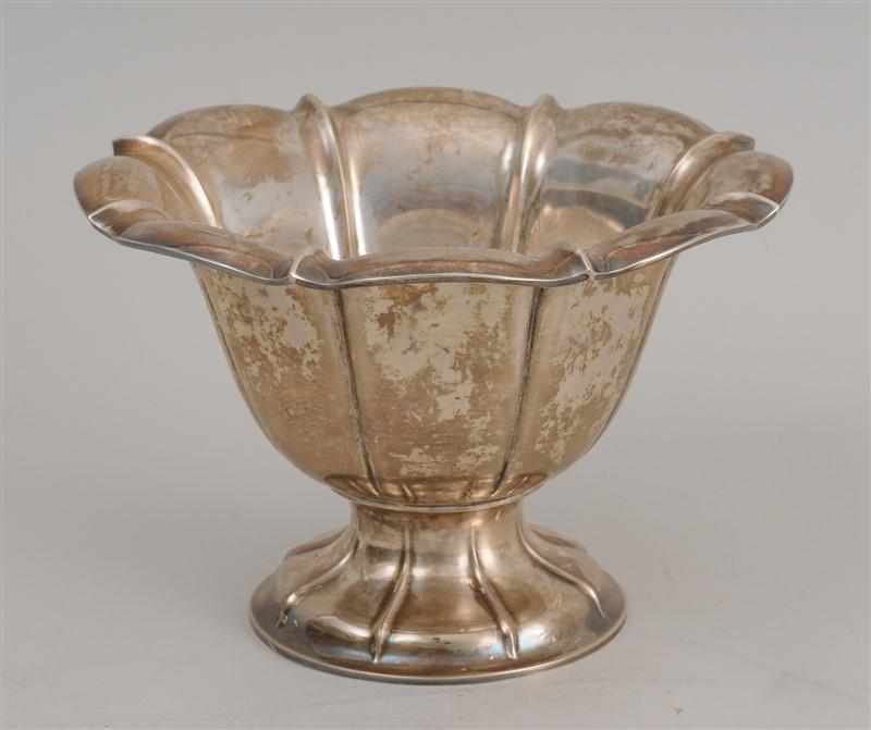 Appraisal: GERMAN SILVER FOOTED FRUIT BOWL With octafoil everted rim and