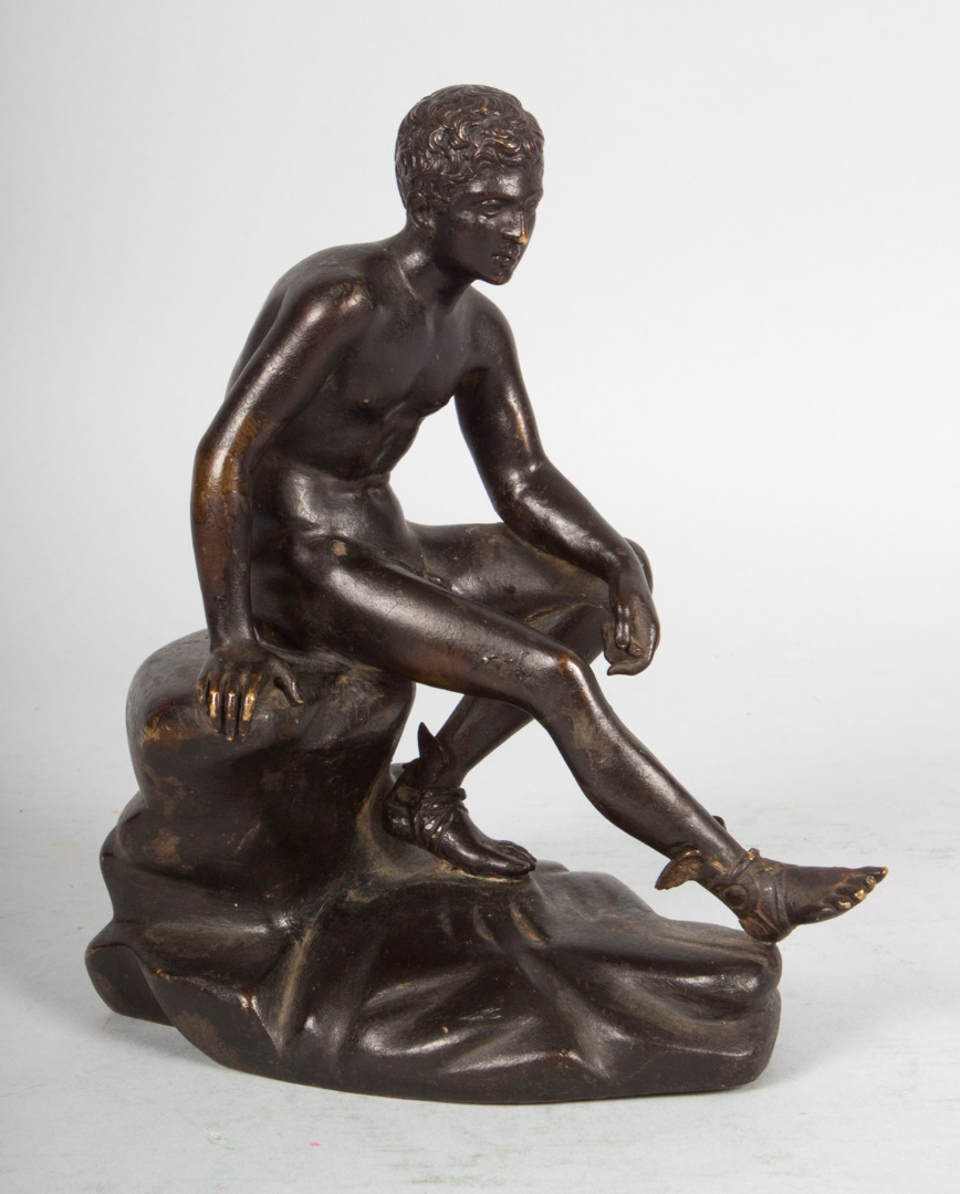 Appraisal: Grande Tour Mercury bronze late th century patinated bronze figure