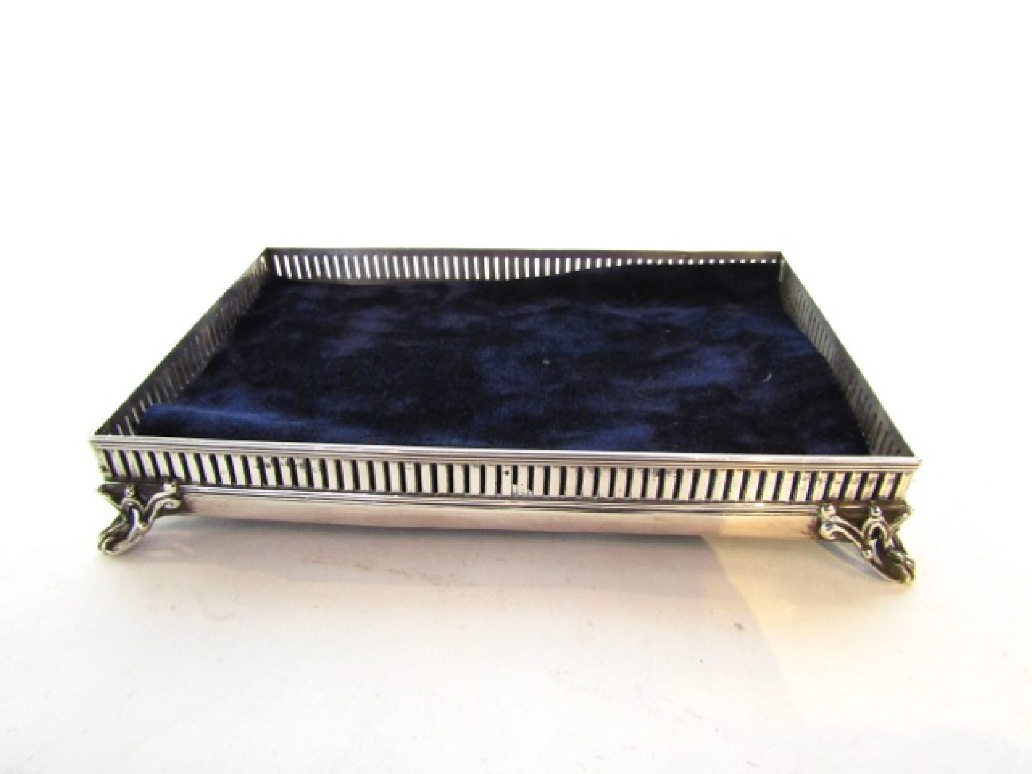 Appraisal: An Edwardian silver stand Charles Boyton Son Ltd London of