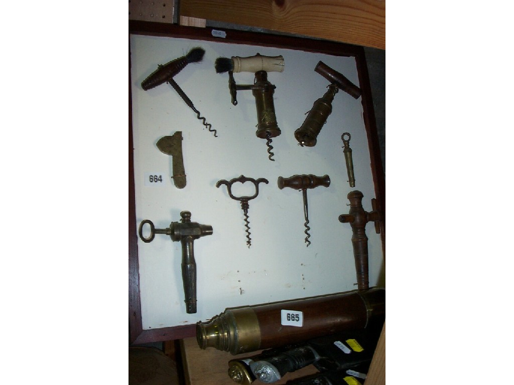 Appraisal: An interesting collection of th century and other corkscrews including