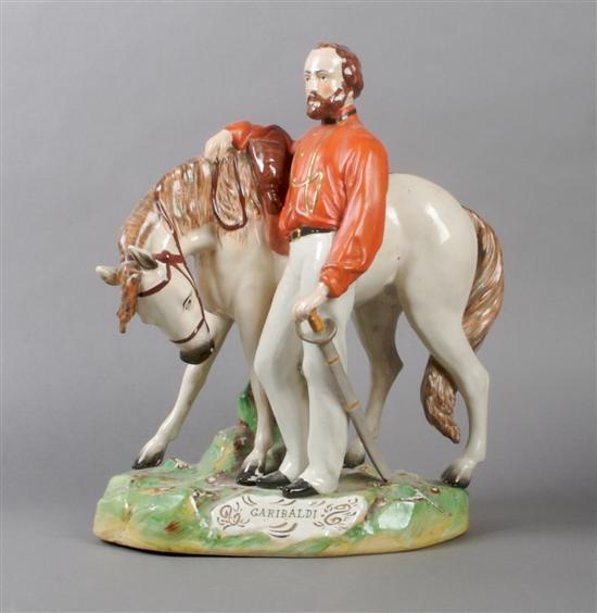 Appraisal: A Staffordshire Figural Group Height inches