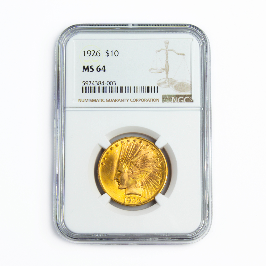 Appraisal: GOLD EAGLE INDIAN HEAD NGC MS Gold Eagle Indian Head